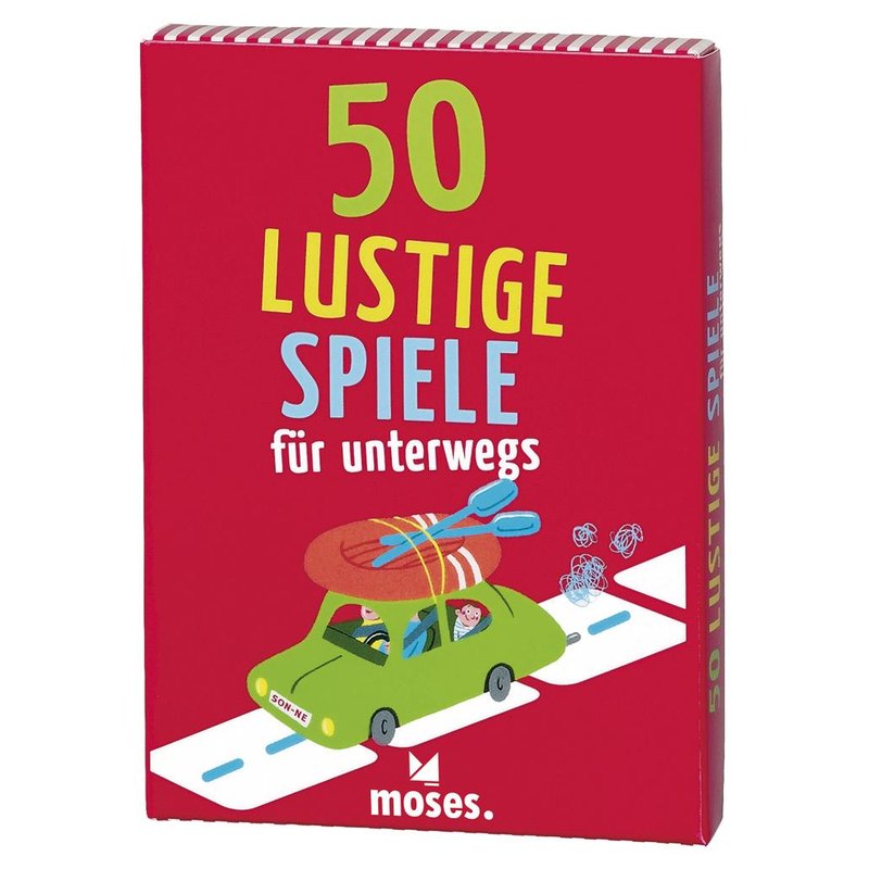 Moses Verlag 50 Lustige Spiele für Unterwegs