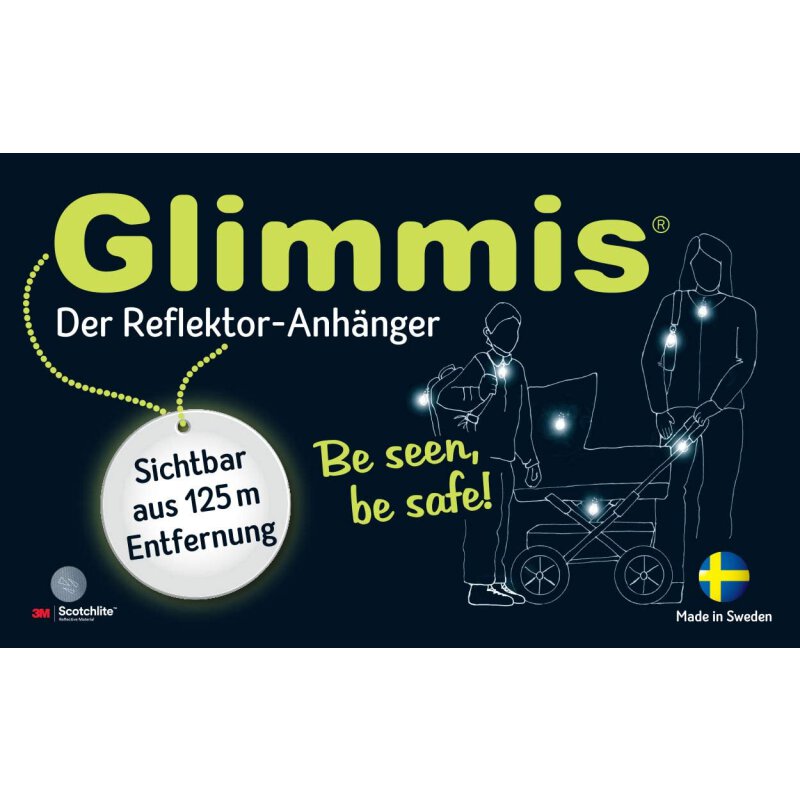 Riflettore Sicurezza Glimmis Moses - Visibile 125m Made In Sweden