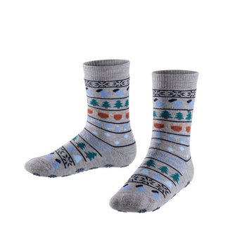 Falke Stoppersocken Catspads Wintermotiv grau meliert