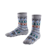 Falke Stoppersocken Catspads Wintermotiv grau meliert