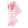Falke Strumpfhose Girl Crawler rosa weiß gestreift mit Herz Flicken