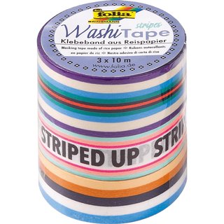 Folia WashiTape 5er Pack striped up