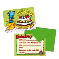 Lutz Mauder Einladungskarten Set Geburtstagsmaus