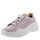 Ocra Halbschuhe Sneaker rosa silber metallic Leder