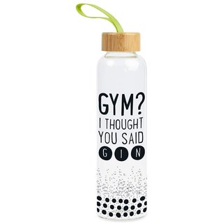 Grafik Werkstatt Trinkflasche aus Glas GYM?