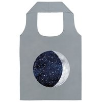 Moses Verlag Shopping Bag Mond und Sterne reflektierend grau