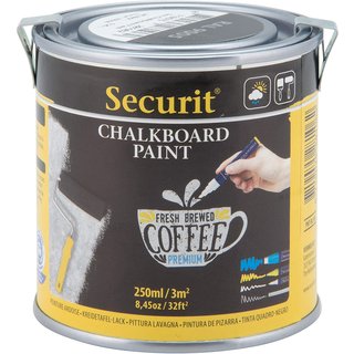 Edding by Securit Chalkboard Paint Kreidetafel-Lack light grey grau RAL 7001 250ml (43,80 € / Liter)