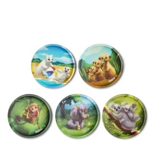 Ergobag Klettie-Set Zoobabies matt 5 Kletties