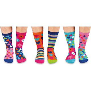 Odd Socks Hop, Skip, Funk 6 Socken Größe 30-38