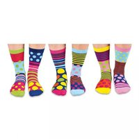 Odd Socks Polka Face 6 Socken Größe 37-42