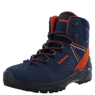 Lowa Halbschuhe Ledro GTX® Mid JR. blau orange GoreTex