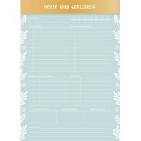 Grafik Werkstatt Schreibkram To-Do Notizblock Heute wird...