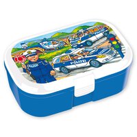 Lutz Mauder Lunchbox Frühstücksbox Polizei blau weiss