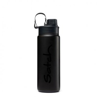 Satch Edelstahl Trinkflasche black schwarz