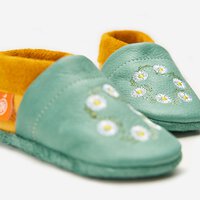 Orangenkinder Lederschläppchen Krabbelschuhe Bella das Gänseblümchen