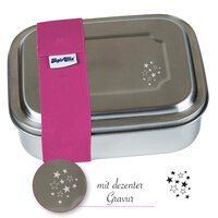 Lutz Mauder Lunchbox Edelstahl TapirElla Sterne pink