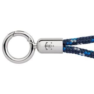17;30 Schlüsselanhänger Skipper 6 mm navy blau grau