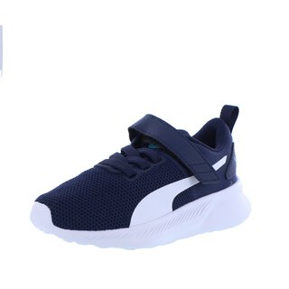 Puma Turnschuhe Flyer Runner V PS navy blau weiss Klettverschluss