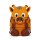 Affenzahn Kindergartenrucksack Große Freunde Giraffe orange braun
