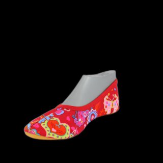 Beck Gymnastikschuhe Turnschläppchen Fantasy rot
