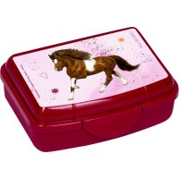 Spiegelburg Mini-Snackbox Pferdefreunde pink bordeaux