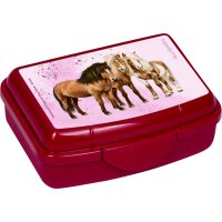 Spiegelburg Mini-Snackbox Pferdefreunde pink bordeaux 