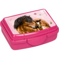 Spiegelburg Mini-Snackbox Pferdefreunde pink bordeaux 