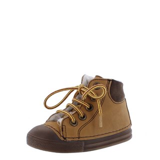 Däumling Halbschuhe Barfußschuhe Ecki cognac braun warm gefüttert Weite M mittel