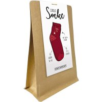 Grafik Werkstatt Coole Socke Frohes Fest rot Damen...