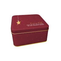 Grafik Werkstatt Keksdose Frohes Fest rot 16 x 16 cm