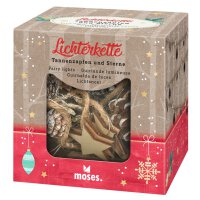 Moses Verlag Lichterkette Tannenzapfen und Sterne...