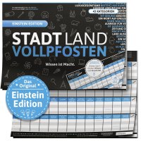 Denkriesen Stadt Land Vollpfosten Einstein Edition DIN A 3