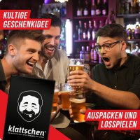 Denkriesen Klattschen Trinkspiel schwarz