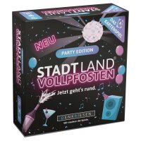 Denkriesen Stadt Land Vollpfosten Party Edition Kartenspiel