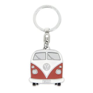 Brisa VW T1 Bulli Bus Schlüsselanhänger in Geschenkdose rot weiss