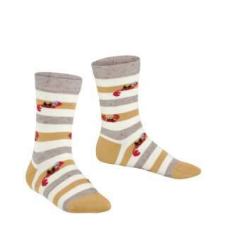 Falke Socken Crab Stripe beige senfgelb