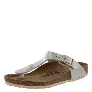 Birkenstock Sandalen Gizeh Kids Zehensteg electric metallic gold Weite schmal