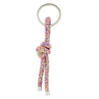 17;30 Schlüsselanhänger Knoten multicolor pink