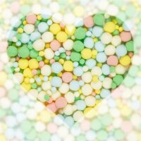 Lulubug Handmade 500 Pompons im Beutel pastell farbig