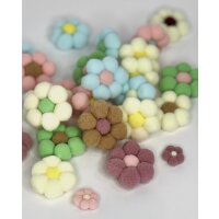 Lulubug Handmade 500 Pompons im Beutel pastell farbig