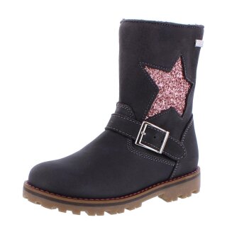 Micio Winterstiefel grau braun rose warm gefüttert Schurwolle