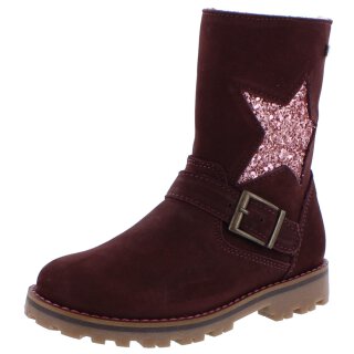 Micio Winterstiefel bordeaux rot warm gefüttert Schurwolle