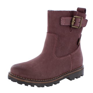 Froddo Stiefel Winterstiefel Maxine Buckle dark pink Leder warm gefüttert Wolle