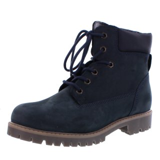 Sabalin Stiefel Boot blue notte blau warm gefüttert Lammfell Schnürung