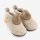 Orangenkinder Hausschuhe Wolli Uni beige braun warm Wollwalk