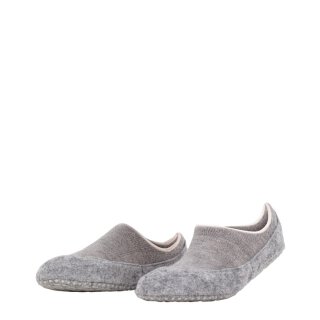 Falke Hausschuhe Cosyshoe grau beige Merinowolle Filz