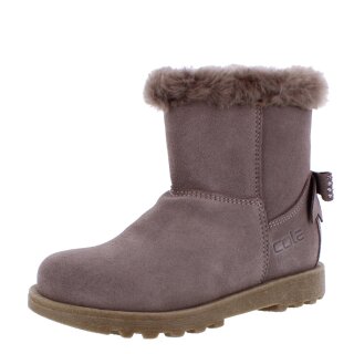 Cole Bounce Winterstiefel Stiefel grau rose warm gefüttert Lammfell