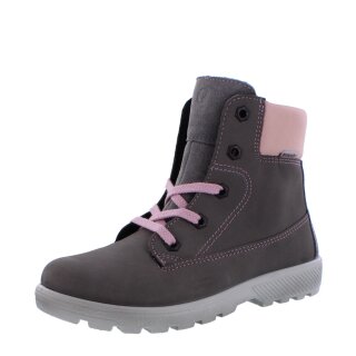 Ricosta Winterstiefel Thea graphit grau rosa Velour warm gefüttert Ricosta-Tex