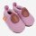 Orangenkinder Hausschuhe Amigo Wolli Kiga uni lila rosa warm Wollwalk