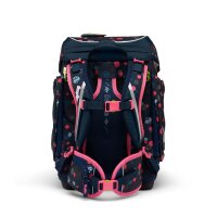 Ergobag Cubo Schulranzen PhantBärsiewelt blau pinke Punkte